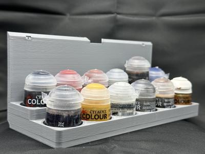Citadel Paint Rack – 12 Pot Organizer for 32mm Paint Pots