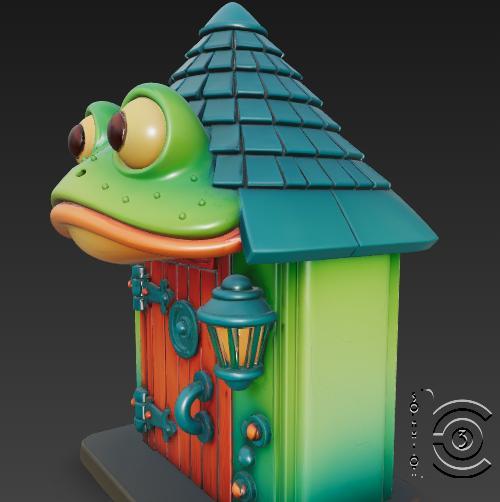 Frog Door Cottage - Fantasy Amphibian House