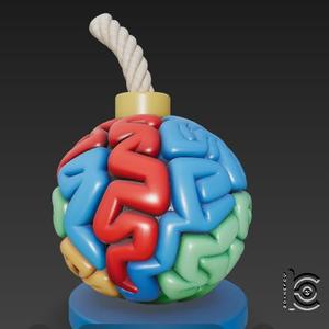 Brain Bomb - 3D Model for Printing