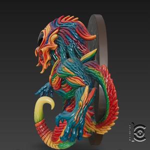Colorful Cosmic Beast Hook - 3D Model for Printing