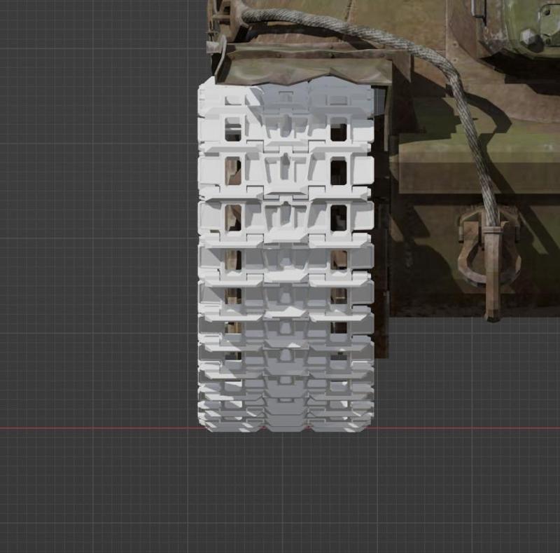 SU-152 tank tracks, scale 1/35