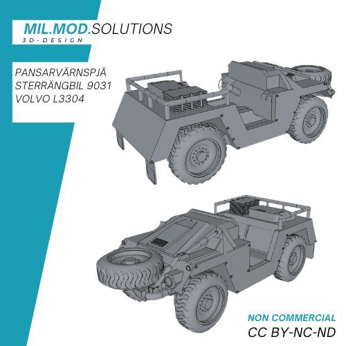 pansarvärns pjästerräng bil 9031 Volvo 3304