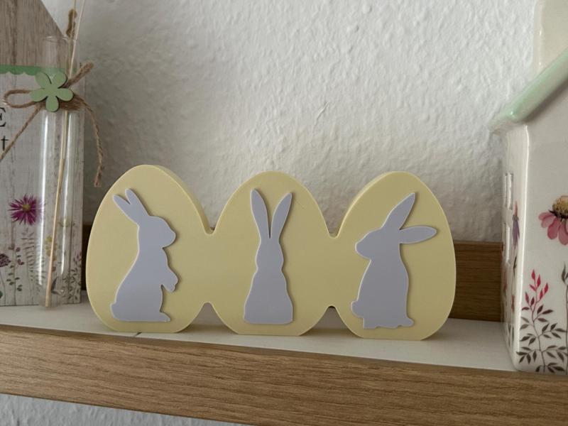 Easter Egg Trio Easter Silhouette Simple AMS