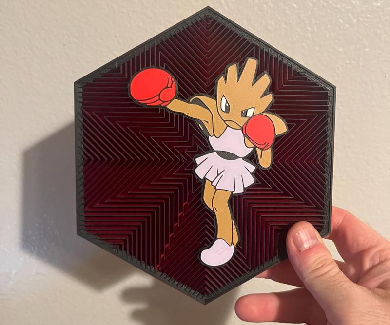 #107 Hitmonchan Hex Wall Art