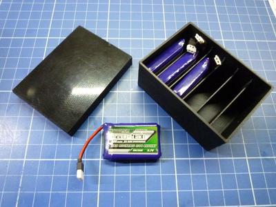 Lipo Storrage Box 1s 500mah 6pc