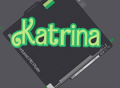 Custom Name Plate - Barbie Font