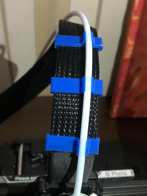 Holder, binding for PTFE Bowden tube (5mm) for 1.75mm filament for Ender 3 v3 se