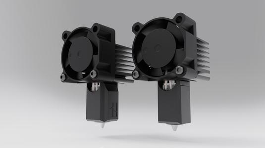 Complete Hotend Assembly Bambu Lab X1C Steel Nozzle