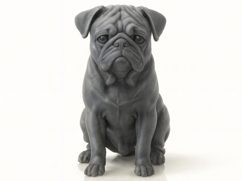 Pug – 3D Printable Dog Statue