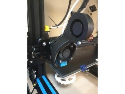 CR-10 Heavy Duty - E3D-V6_Cover 40mm Fan - Fang-Version