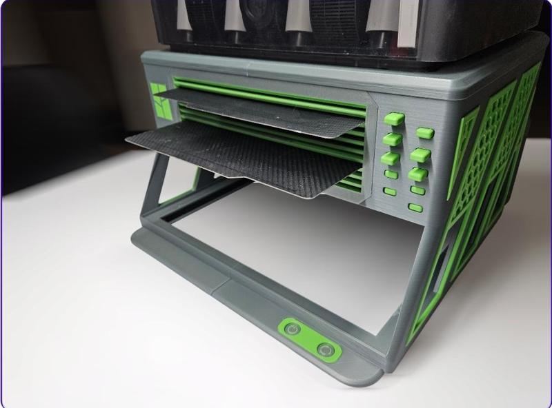 Build Plate Riser, Led Light Riser, AMS Stand, Build plate.