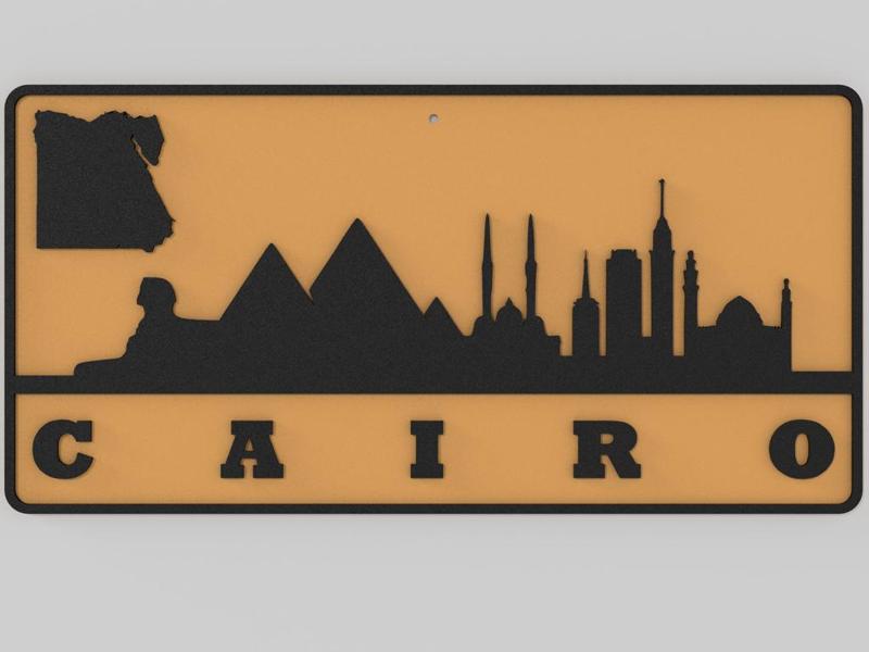 Wall Plate Skyline - Cairo
