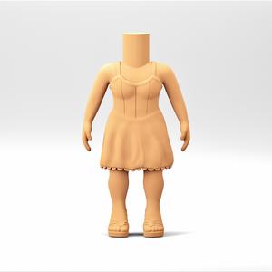 A female Body in a Funko POP style. WB_05