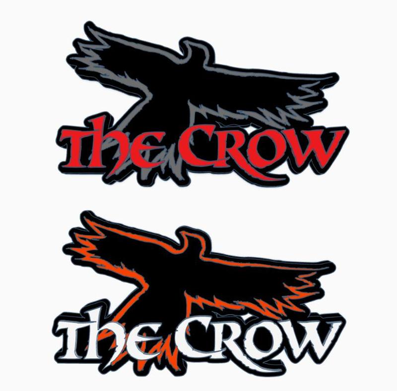 THE CROW (FIRE CROW) Logo Display by MANIACMANCAVE3D