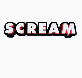 SCREAM 2022 (SCREAM 5) Logo Display by MANIACMANCAVE3D