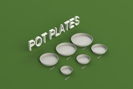 Set of pot plates