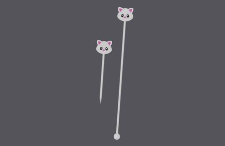 Kitten / Cat Head - Farm Animals - Cocktailset v2