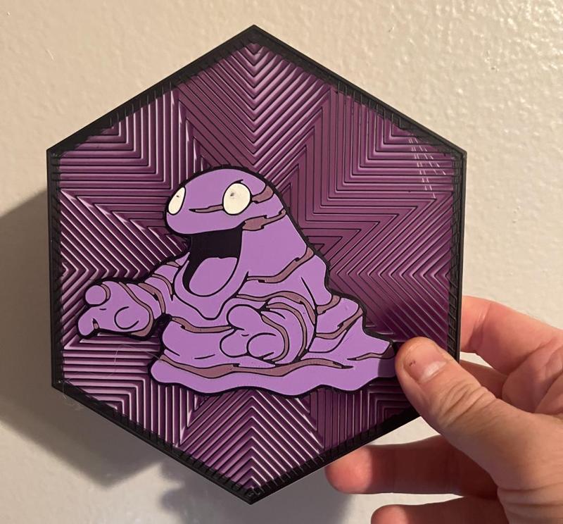 #88 Grimer Hex Wall Art