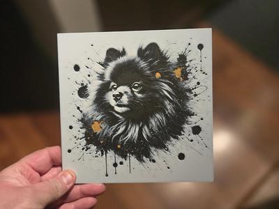 Graffiti Pomeranian Hueforge