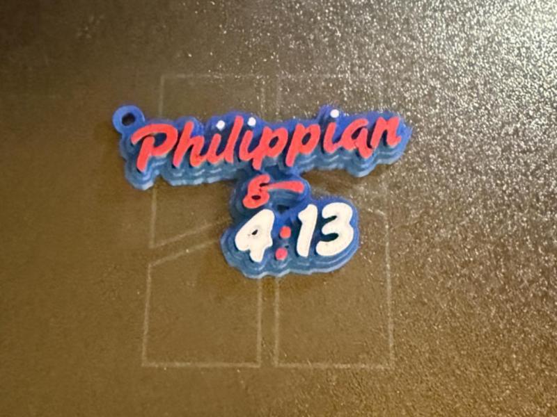 Philippians 4:13 keychain 