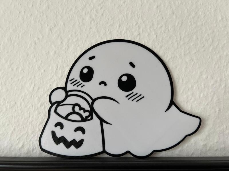 Trick or treat halloween ghost decor