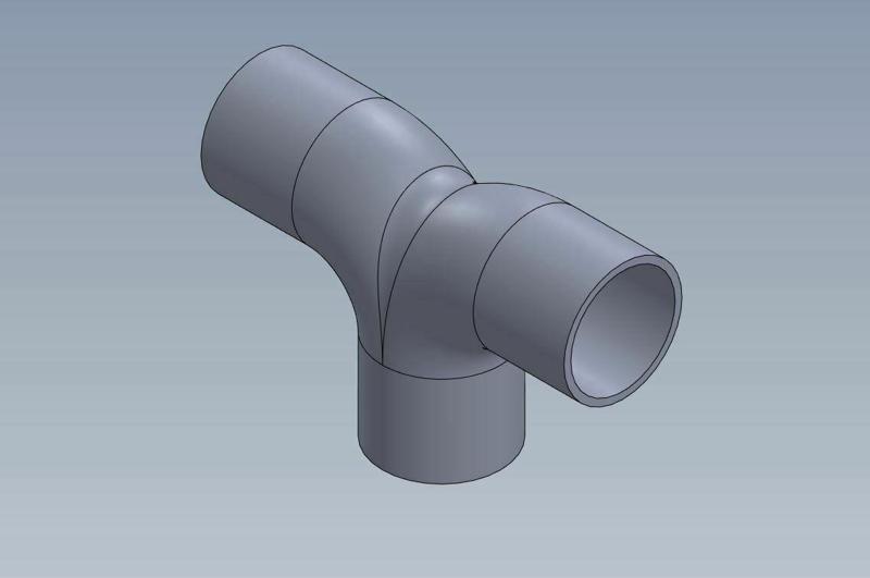 Y-fitting female/female/female for IRO tube Ø20