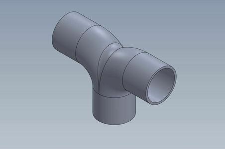 Y-fitting female/female/female for IRO tube Ø20