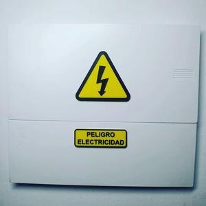 Electrical hazard" sign (letters)