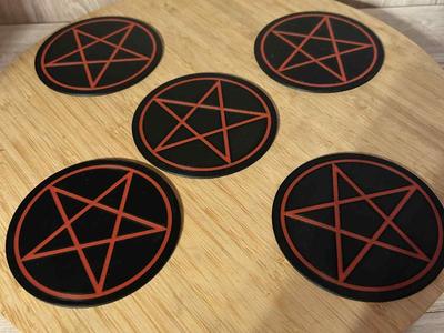super natural pentacle coaster 
