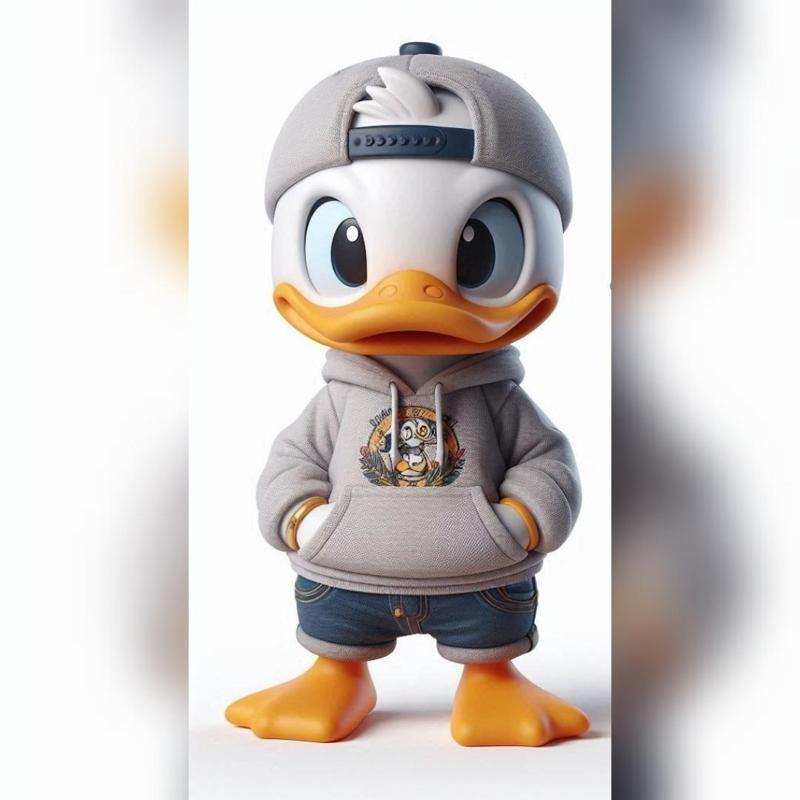 Urban vibes / urban baby Donald duck 02 / art toy / fan art / magic makes