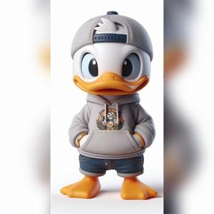 Urban vibes / urban baby Donald duck 02 / art toy / fan art / magic makes