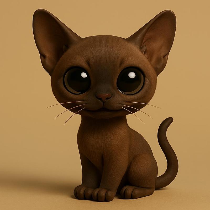 Burmese Chibi Guardian of the Silent Twilight