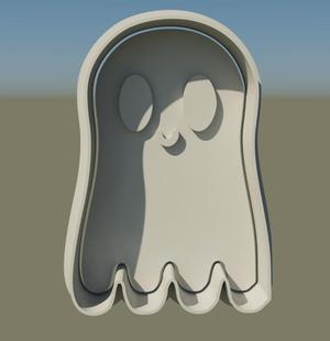 Iconic Halloween Ghost Stamp Cookie Cutter - A Spooky Classic
