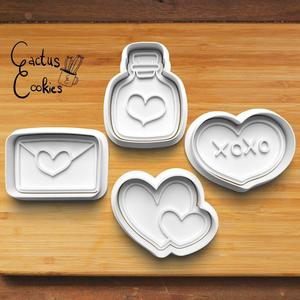 Love Valentine Cookie Cutter set 0531
