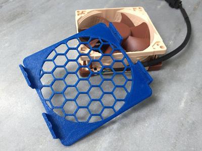 Clip on fan cover for 80mm noctua fan (NF-A8 PWM)