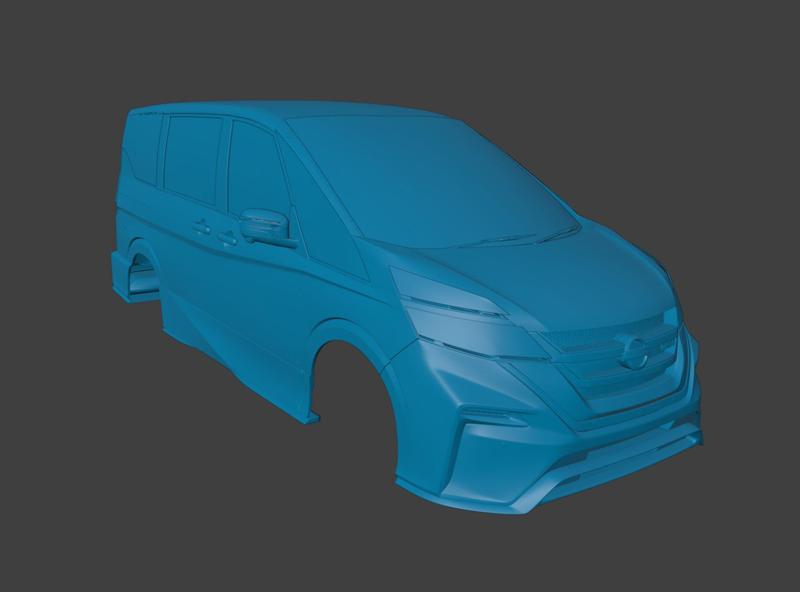 RC BODY 2016 SERENA NISMO NISSAN 1/10 3D PRINT STL