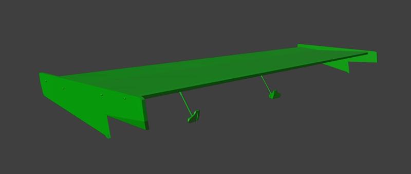 Spoiler 083 Wing For RC CARS Universal 3D PRINT STL