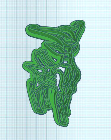 Pokemon: Iron Leaves Cookie Cutter