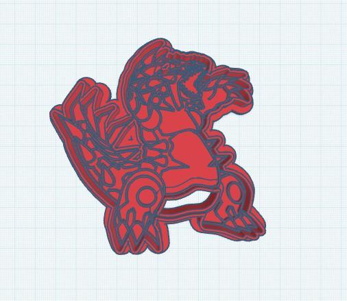 Pokemon: Primal Groudon Cookie Cutter