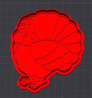 Turkey Cookie Cutter and Stamp