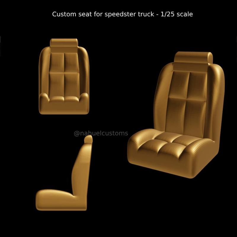 Custom seat for speedster truck - 1/25 scale
