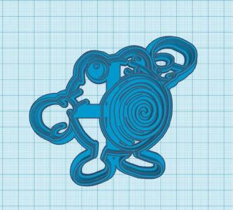 Pokemon: Poliwhirl Cookie Cutter