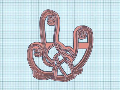 Pokemon: Wugtrio Cookie Cutter