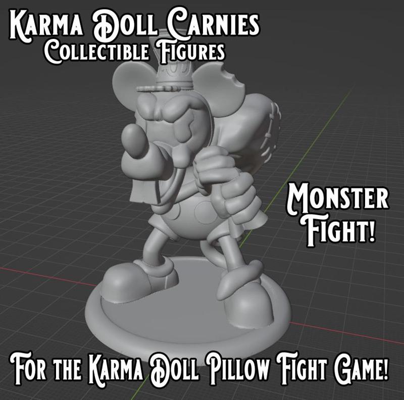 Karma Doll Pillow Fight Game Token: Rat King
