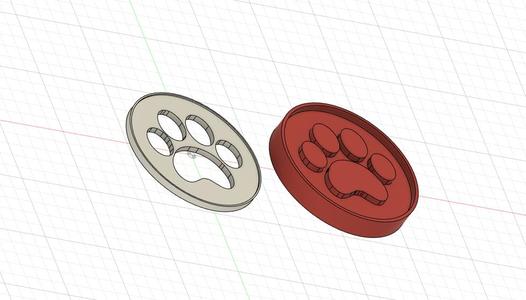 Paw Print Coaster