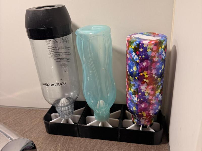 Bottle holder draining rack modular expandable