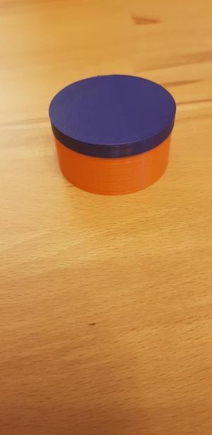 Runde Dose mit Deckel 27 mm hoch