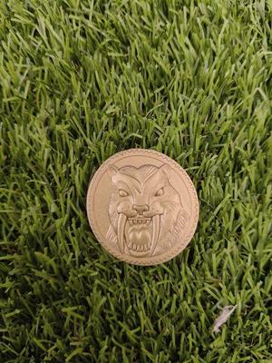 POWER COIN YELLOW RANGER sabertooth FORTNITE MIGTHY MORPHIN