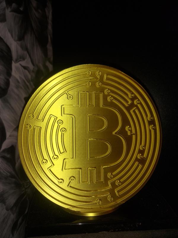 BITCOIN Piggy Bank 200mm x 80mm Two sided