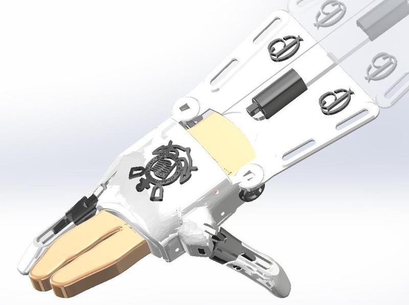 e-NABLE Phoenix Hand v2 - Three fingers removed